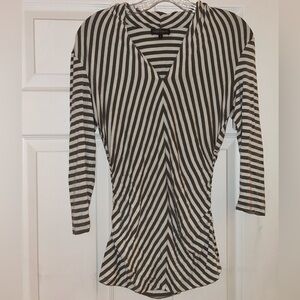Vince Camuto Striped Asymmetrical Blouse